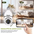 thumbnail image 4 of Chowha 3mp Cámara De Seguridad Wifi Foco 360° Grados Alarma, 4 of 8