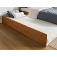 thumbnail image 3 of AFI Orlando Twin XL Wood Platform Bed with Footboard and Twin XL Trundle, Light Toffee, 3 of 16
