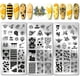 thumbnail image 1 of Juego de 3 placas de estampado de uñas con diseño de panal de abeja, estampador de uñas de miel con diseño de girasol, plantillas artísticas, placa de imagen de acero inoxidable, 1 of 7
