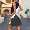 thumbnail image 4 of Vestido de Verano para Mujeres sin Mangas Cuello en V con Impresión de Bolsillo, Vestido Casual para Uso Diario Y de Fiesta, 4 of 6