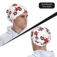 thumbnail image 6 of Naloa Red Wheeled Tractors Beanie for Men Women Knitted Unisex Winter Hat Beanies Cap Knit Cuffed Beanies Hats, 6 of 7