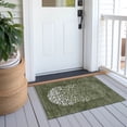 thumbnail image 6 of Addison Rugs Chantille Indoor/Outdoor Transitional Circles Olive Washable Rectangle Rug, 1'8" x 2'6", 6 of 6
