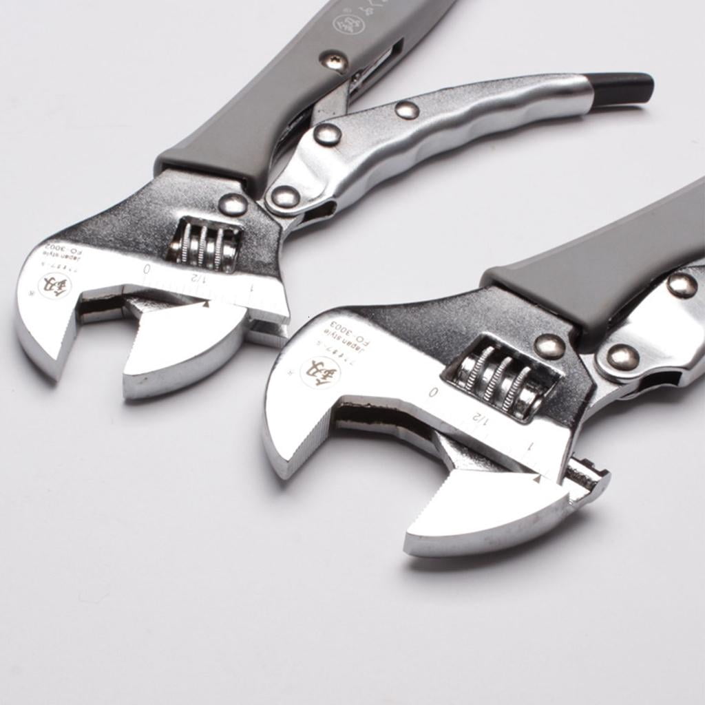 CEORPER Adjustable Wrench Universal Monkey Spanner Multi-function Hand Tools Nut Sink Wrench Bathroom Pipe Large Open Spanner