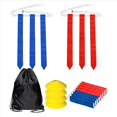thumbnail image 1 of Juego de FúTbol de Bandera: 14 Cinturones con 42 (21 Rojas y 21 Azules), 4 Conos, Cinturones de FúTbol de Bandera Juvenil para Adultos., 1 of 5