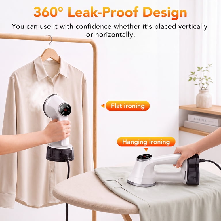 VAMOUT Vacuum Steamer, 1200W 2-in-1 with Suction photo 7