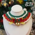 thumbnail image 2 of Pet Christmas Collar, Adjustable Cute Hand Woven Cat and Dog Knit Collar Scarf, Kitten Puppy Bib Collar for Holiday Christmas Pet Neck Kerchief Decoration, 2 of 4