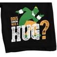 thumbnail image 2 of Elf Needs A Hug Men's Black Sleep Pajama Shorts-XXL, 2 of 5