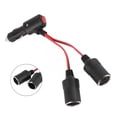 thumbnail image 6 of 12V 24V Splitter Adapter w/ On Off Switch 1 Male to 2 Female Sockets Y Splitter, 6 of 7