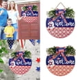 thumbnail image 2 of Independence Day Welcome Sign Home Decorations Front Door Farmhouses Door Entry Bowknot Door Entry Decorations, 2 of 10