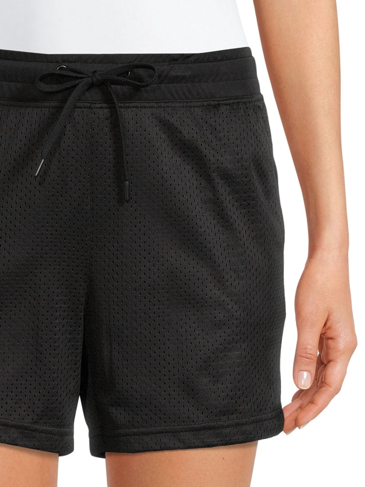 Athletic Works Women's Mesh Shorts with Pockets, 2-Pack