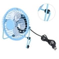thumbnail image 4 of Mini Ventilateur de Bureau, Circulateur d'Air Silencieux Rotation à 360° avec Patins Antidérapants pour Rose, Bleu, 4 of 8