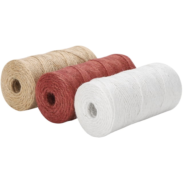Jute Rope, Twine String Cord 2Mm Jute Twine For DIY For Artworks For Crafts For Gift Wrapping