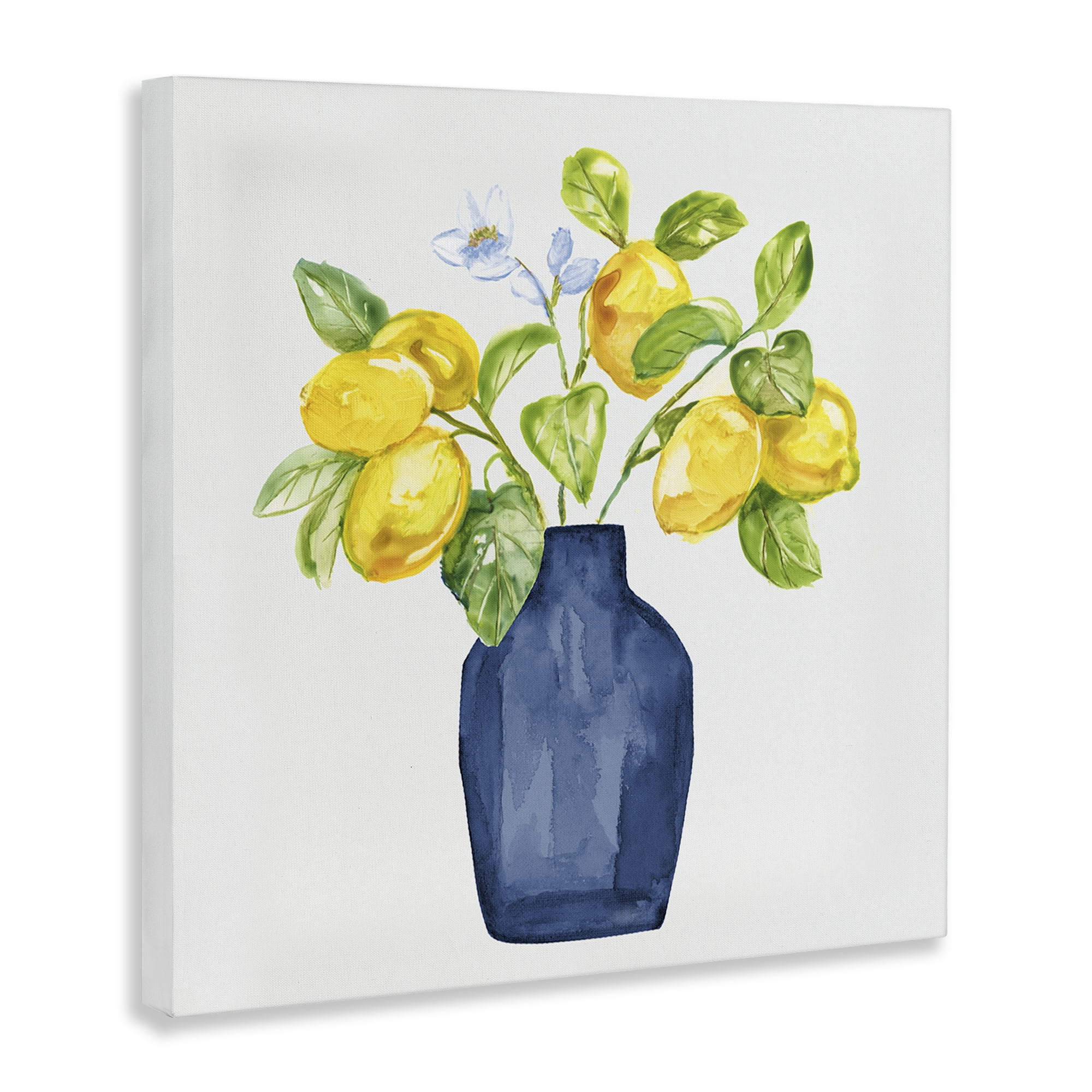 Stupell Industries Lemon Tree Planter Food & Beverage Painting Wrapped Canvas Art Print Wall Art, 24 x 24