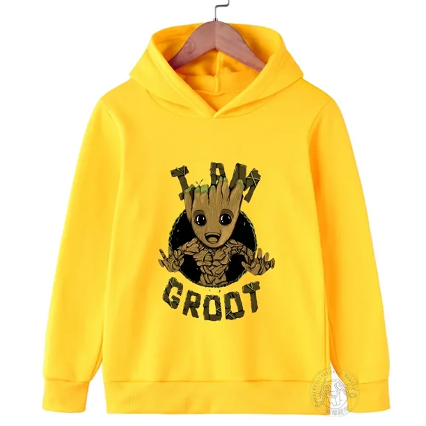 Sudadera con capucha Kawaii Groot ropa para ninos ropa para ninas ropa de moda para bebes sudadera deportiva calida para primavera y otono 2024 camisetas para ninos Walmart en linea
