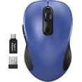thumbnail image 1 of WisFox 2.4G Wireless  for Laptop, Ergonomic Computer  with USB Receiver and 3 Adjustable Levels, 6 Button Wireless Mice for Windows  PC Notebook (Grey), 1 of 8