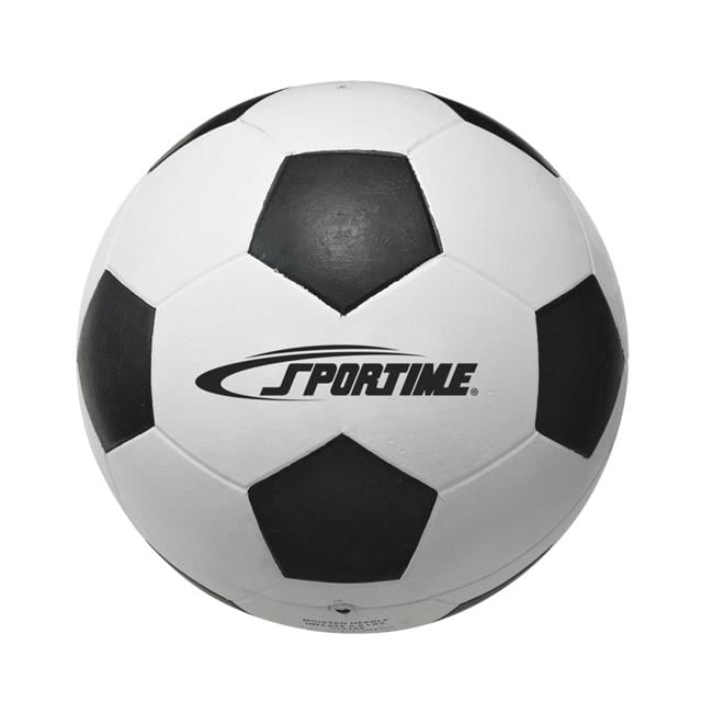 Sportime 1599258 Soccer Ball, Size 5, Black and White