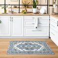 thumbnail image 3 of Wondo 2x3 Feet Indoor/Outdoor Door Mat - Machine Washable Non-Slip Low Pile Rug, Vintage Blue Entrance Carpet for Entryway Porch Bathroom Kitchen Bedroom Laundry, 3 of 8