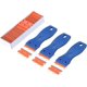 thumbnail image 1 of Plastic Razor Blade Scrapers With Contoured Grip - Ideal For Auto - 100 Pcs Refillable Double Edge Blades, 1 of 4