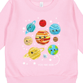 thumbnail image 3 of Inktastic Cute Planets, Kawaii Planets, Space, Cosmos, Stars Toddler Sweatshirt, 3 of 4