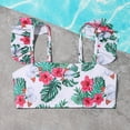thumbnail image 5 of Big Girls Palm Swimsuits Two-Pieces Bathing Suits Padded Top Bottoms Swimwear Kids Tankini Bikini 8-12T, 5 of 8
