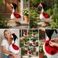thumbnail image 2 of AZXY Porch Goose Outfits, 23 Inch Ladybug‑Themed Goose Costume for Cement & Plastic Porch Goose Statue, Duck Goose Clothing for Outdoor Garden Yard Lawn Patio Statue Decoration, 2 of 7