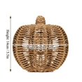 thumbnail image 2 of QLUEWX Hand-Woven Rattan Pumpkin Tabletop Ornament, Hollow Wicker Pumpkin Decor, Rustic Farmhouse Fall Thanksgiving Halloween Shelf Mantel Home Decoration, 2 of 5