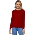 thumbnail image 1 of LANPULUX Chandail en Laine Mérinos 100 % pour Femmes, Manches Longues, Col Roulé, Col Rond, 1 of 6