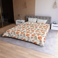 thumbnail image 3 of Calabaza Funda Nórdica, Otoño Hojas Naranja Ropa de Cama Queen King Full Twin XL, 3 of 7