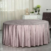 Efavormart 120" Wholesale Round Tablecloth Dusty Rose Premium Velvet Round Tablecloth For Wedding Party Events