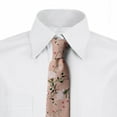 thumbnail image 2 of Vintage Necktie, Blooming Oriental Garden, Dress Tie, 3.7", Pale Salmon Multicolor, by Ambesonne, 2 of 3