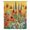 GoldenRod, variant on Vintage Sunflowers Botanical Sheer Curtains 84 Inches Long, Colorful Floral Daisy Light Filering Curtains, Breathable Simi Curtain Privacy Drapes for Living Room Bedroom Lightweight Window Treatment