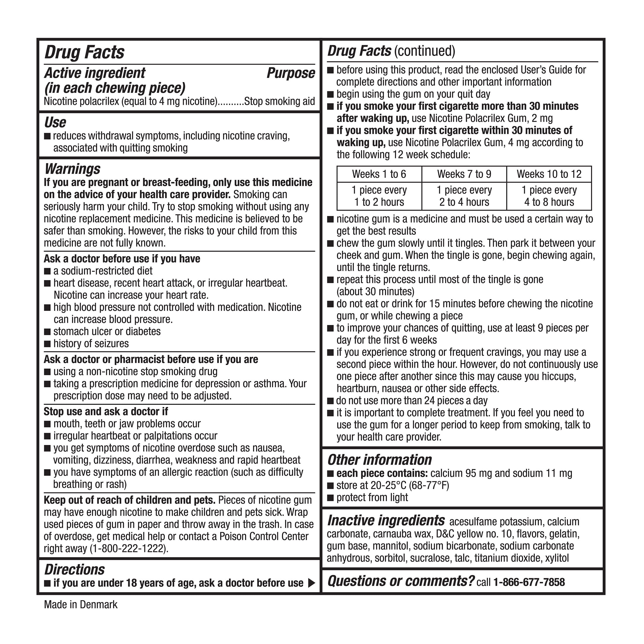 Equate Nicotine Gum 4 mg, Stop Smoking Aid, Fruit Flavor, 160 Count