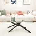 thumbnail image 4 of 39.37" Rectangular Glass Dining Table, Holaki Modern Tempered Glass Kitchen Table with Sturdy Metal Legs, Dinning Room Table for Home Dinner, Black, 4 of 10