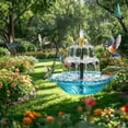 thumbnail image 6 of Hanging Solar Bird Bath Fountain – 2026 Solar Powered Cascading Water Fountain, Large Outdoor Fountain for Hummingbirds, Garden, Patio & Backyard Decor, 6 of 6