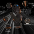 thumbnail image 2 of Guantes de moto BIHAIZG con pantalla táctil completa, unisex, 2 of 6