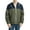 Blue, variant on Men's Lightweight Breathable Hooded Jacket Autumn Casual Loose Fit Flight Suit Coat with Stitching Detail
