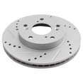 thumbnail image 5 of TRQ Front Premium Posi Ceramic Brake Pad & Performance Rotor Kit w/Chemicals BKA21552 Fits select: 2012-2015 HONDA CIVIC LX, 5 of 6