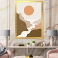 thumbnail image 3 of Designart 'Full Moon In Terracotta Tones Mountains' Modern Framed Art Print, 3 of 4