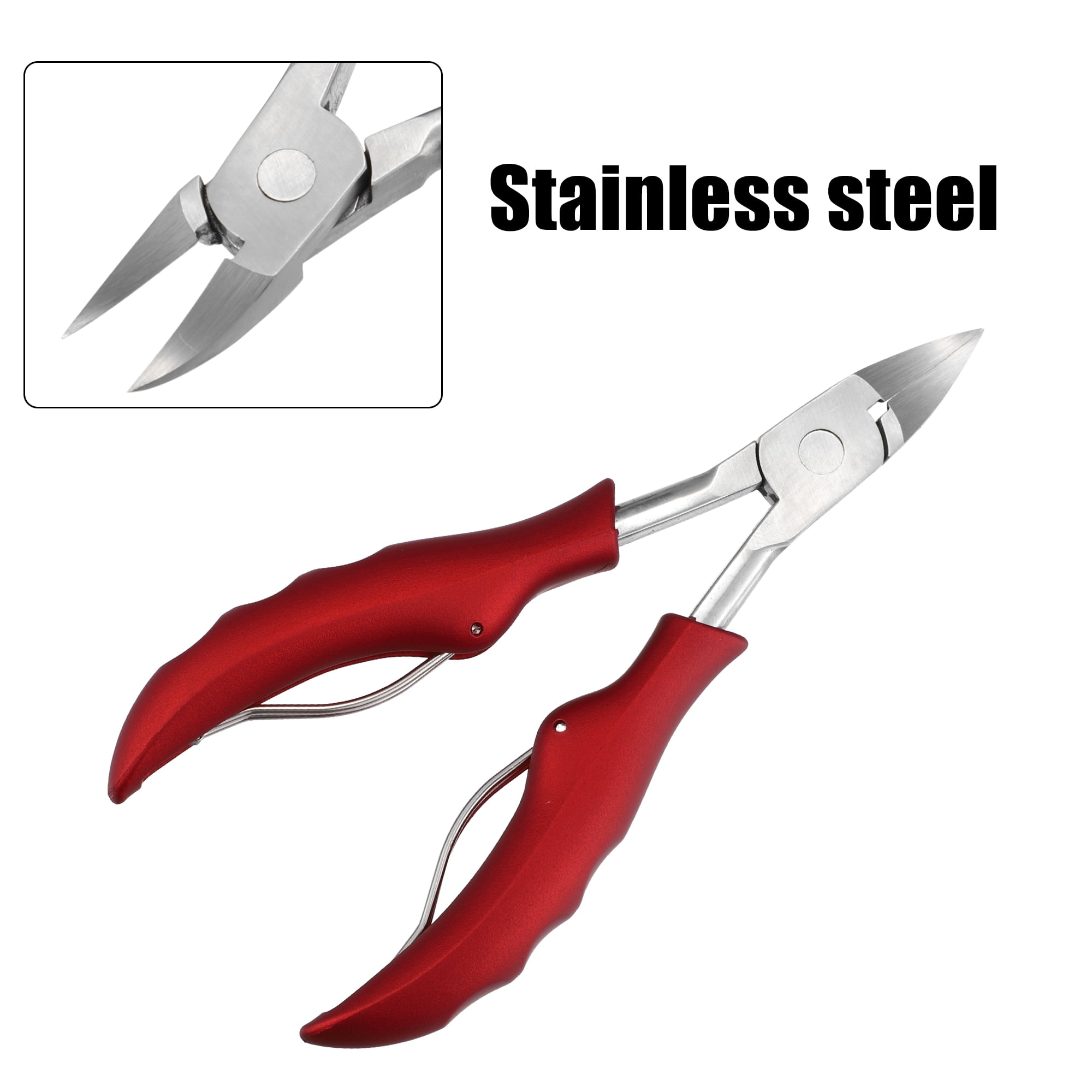 Unique Bargains Toe Nail Clippers Professional Nail Clippers Kit for Travel or Home Red