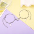 thumbnail image 5 of B 2 piezas imán pareja pulseras corazón cruces atracción pulsera conjunto de joyería, 5 of 5