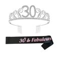 thumbnail image 1 of Birthday Tiara Crown With Shoulder Strap Set For Birthday Party Supplies, 1 of 3