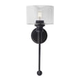 thumbnail image 2 of Forte Lighting 5748-01-04 Zane Wall Sconce - Black, 2 of 2