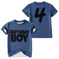 thumbnail image 2 of Gyujnb Sport Casual Letter Baseball Graphic Crew Neck Short Sleeve Birthday Party Tee (Unisex),3-4 Years, 2 of 3