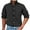 Black, variant on WREESH Men's Dress Button Down Shirts Long Sleeve Turndown Collar Solid Color Shirts Casual Tops Black