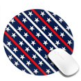 thumbnail image 2 of Disketp Patriotic Star Pattern Small Mouse Pad 7.9x7.9 Inches,Washable Round Mousepad For Office Laptop Computer,Non-Slip Rubber Base Mouse Pads For Wireless Mouse, 2 of 9