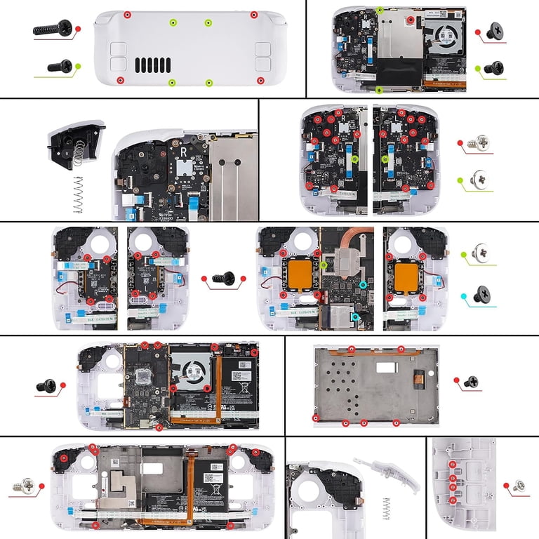 Steamdeck LCD 1TB 換装 カバー及びケース付属 eXtremeRate Clear Orange Faceplate Back Plate Replacement Housing