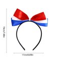 thumbnail image 3 of Yhmxh 4th of July Headband, Independence Day Hair Accessories Patriotic Party Hair Supplies, USA Flag Star Design Blue Red Ribbon Stars Hair Decoration Cute Hair Hoop for Women Girls Kids, 3 of 6