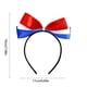 thumbnail image 3 of pstuiky Diadema patriótica con lazo de bandera accesorio para el cabello del Día de la Independencia para festivales y fiestas diadema de cosplay para celebraciones., 3 of 6
