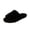 Black Slippers, variant on Women Embossed Heart Solid Fluffy Slide Slippers, Fashion Casual Soft Flat Warm Winter Indoor House Sandals, Trendy Daily Comfort Open Toe Ladies Home Shoes Red 36-37