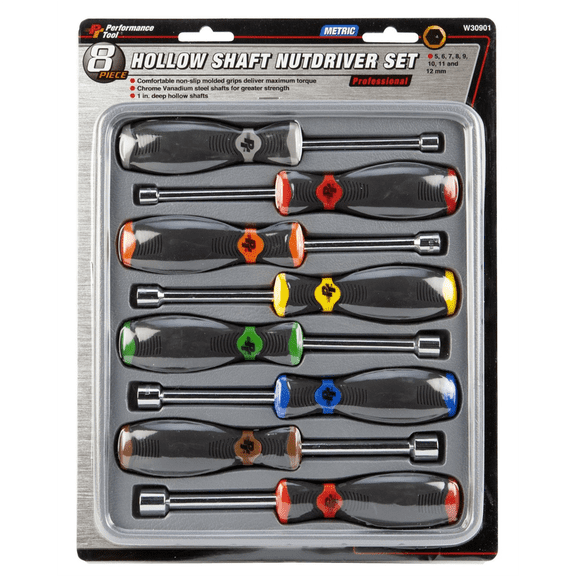 Wilmar Corp. / Performance Tool 8 Piece Metric Nut Driver Set